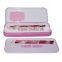 Tinplate two layers pencil case with comb and mirror
