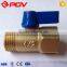 China made hot sale pn1.6 brass ball valve with lock