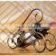 Decoration standing iron single red wine bottle display holder/ stand /rack for decoration display
