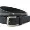 2017 innovative western style in black matter pu/genuine leather belt