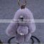 Factory wholesale high quality rex rabbit fur copenhagen bunny pendant