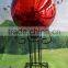 Hand Blown Glass Ball With Metal Stand,garden Globe, Large Plating Solid Color Ball