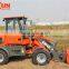 ER12 Everun Brand Mini Wheel Loader With Sweeper/ V Style Snow Blade