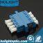 Adaptor LC PC to LC PC Sm Quad Blue with Flange