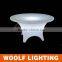 Round Illuminated Plastic Waterproof LED Dining Furnishing