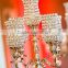 Hot sale. Crystal votive candelabra, Tall candelabra centerpiece for wedding with crystal votive
