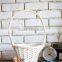 handmade white wicker flower basket wedding flower basket with plastic liner