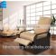 Outdoor patio swing chair with footrest&cream cushion