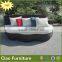 outdoor furniture rattan sun bed garden sofa cum bed