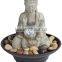 Sitting Buddha LED Tabletop Zen Fountain