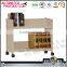 School Library steel book wheels trolley cart with 2 shelves