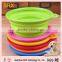silicone plastic Pet Bowl with lid,Silicone Dog Food Bowl,silicone pet Cat feeding Bowl