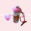 Tiger Printing 700ml Kids Water Bottle With Cup