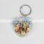 3 set plastic rectangle Key chain Insert family photo key ring