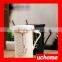 UCHOME Ceramic Romantic Matching Couple Coffee Mugs With Lid And Spoon Pendant Coffe Cup