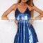 latest design sexy mini dresses hot sale shiny sequins party dress
