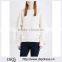 Wholesale Women Apparel Ruffled Sleeves Round Neck Long Sleeves Oversized Cotton-jersey Sweatshirt(DQE0231T)