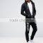 Custom Print Slim Fit Joggers With Cuffed Hem Men Gym Pants With White Drawstring
