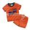 Wholesale 100% cotton summer children clothing set for 2-7 Y boy