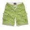 Man's twill fabric casual cargo shorts