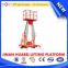 Jinan high quality double mast aluminum work platform