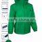 Polyester Hoodie Waterproof Bike Rain Jacket with reflective strip