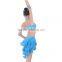 Teen Girls Multi-Straps Latin Dance Wear Kids Ballroom Latin Competition Dress