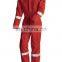 Cotton drill fire retardant workwear coverall with reflective tape