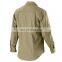 Customized Khaki 100%Cotton mechanic work shirts for men