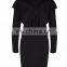 Latest Fashion Double Ruffle Layer Shift Dress Lady Garment