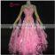 Pink and woman ballrooom dance wear 2015 B-10174