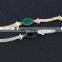 Retro Style Bracelet Multi Alloy Line Hollow Bracelet Colorful stone Bracelet Silver