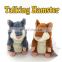 Customized stuffed talking hamster mouse plush animal toys that repeats for baby