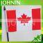 wholesale promotional custom size plastic sticker polyester fabric Canada hand shaking flag