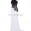 Kate Kasin Floor Length Backless Black And White Ball Gown Evening Prom Party Dress 8 Size US 2~16 KK000193-1