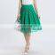 T-SK518 China Clothes Summer Midi Women Pleated Lace Skirt Design