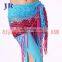 Multy color hollow tassel belly dance hip scarf belt Y-2021#