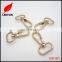 20mm light gold swivel snap hook for lanyards