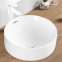 No hole bathroom white thin rectangle ceramic new design basin sink