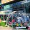 Portable Clear roof 2.6mm galvanized folding pipe snow luxury igloo tent for camping