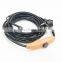 Heating cable with temperature sensor is composed of heating cable a temperature switch a power cord and a power plug