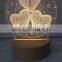 Wholesale 3D Led Wooden Lamp Base for Acrylic Night Light
