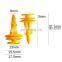 Hot Sale auto car plastic yellow color push type retainer tree clips