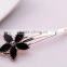 2015 New Mdoel FMYZJ094 Black Flower Hair Barrette Clip Wholesale