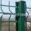Triangular curved galvanized wire fence
