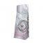 Custom Printed Aluminum foil 250g 500g 1kg Stand Up Coffee Beans Packaging Flat Bottom Box Pouch Bag With Valve