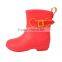 Fashion design girls ankle rain boots with buckle