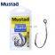 MUSTAD 39951# рыбные крючки демон-круг из высокоуглеродистой стали, крючки для рыбалки на вертикальном леске, прочные, антикоррозионные, для морских коропов, anzuelos pesca, Норвегия