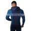 Wholesale customized hot sale muscle fitness brothers sports and leisure shark slim sweater warm zipper men's hooded sweater