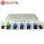 MT-1081-4 Fully Stocked Cassette 1*4 Type PLC Optical Splitter Box With SC Adaptor